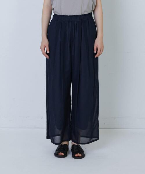 定価3.2万円 未使用 LOISIR コットンレイヤードパンツ(黒) 定価3.2万円 未使用 LOISIR コットンレイヤードパンツ(黒) 定価