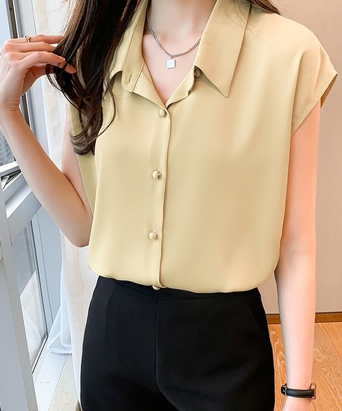 ブラウス シャツ フレンチスリーブブラウス レディース : ZOZOTOWN