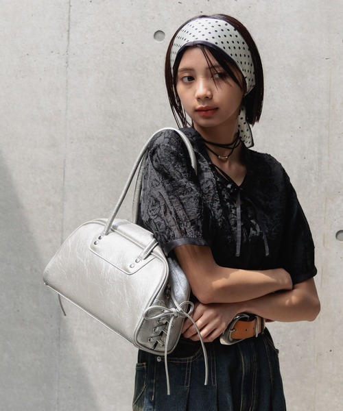 PAGEBOY ショルダーバッグ バッグ レースアップボストンBAG