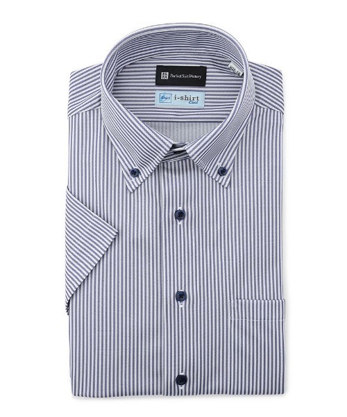 Perfect Suit Factory i-shirt 半袖シャツ 2枚セット Perfect Suit FActory フォーマル シャツ 「完全ノーアイロン