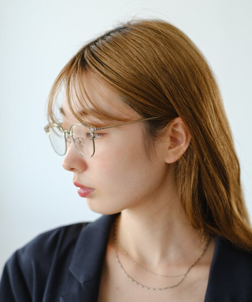 Kastane（カスタネ） 伊達メガネ メガネ 眼鏡 ハーフリムメガネ