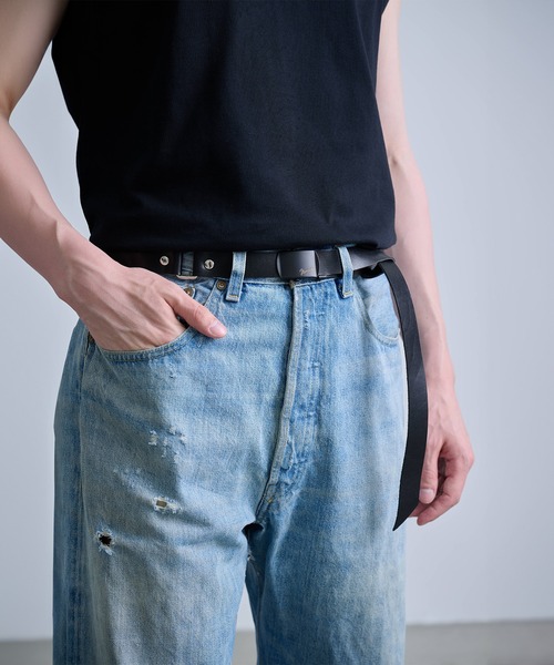 NUMBER （N）INE ナンバーナイン レザーベルト Women's ナンバーナイン NUMBER (N)INE LEATHER GACHA BELT / レザー