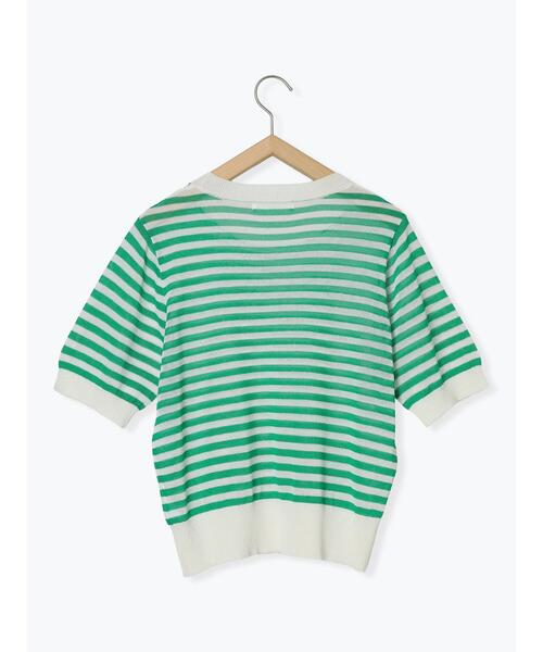 soor ploom 2Y ソーアプルーム　ボーダー　トップス　グリーン soor ploom 2Y ソーアプルーム ボーダー トップス グリーン 【公式通販】