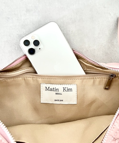 【最終値下げ】【即購入◎】Matin Kim リボン ショルダーバッグ ピンク 中古・古着通販】Matin Kim (マーティン・キム) リボン