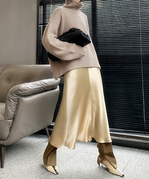 「Girly Doll」 「Doula Doula」タートルネックニット F ベージュ レディース_画像6