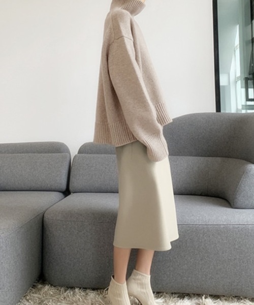 「Girly Doll」 「Doula Doula」タートルネックニット F ベージュ レディース_画像7