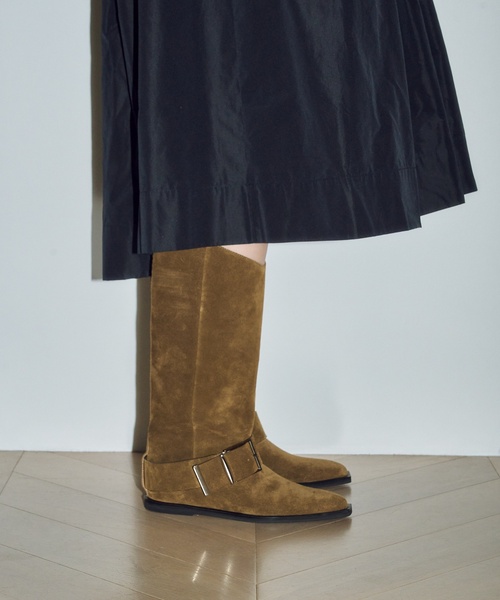 Le Talon GRISE（ル タロン グリーズ） ブーツ GRISEレザーベルテッド