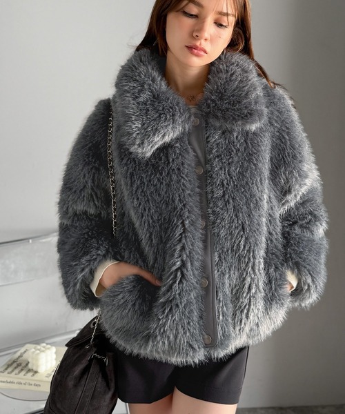 mily bilet ブルゾン アウター 「mily bilet」ゴージャスなファーが