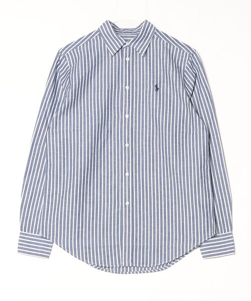 ブラウス シャツ クラシック フィット ストライプド コットンリネン シャツ レディース POLO RALPH LAUREN ブラウス シャツ クラシック フィット