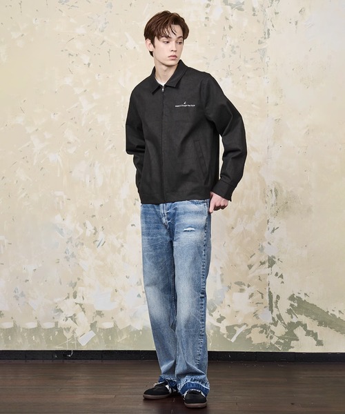 「HARSH AND CRUEL」 ジップアップブルゾン L ブラック メンズ_画像2