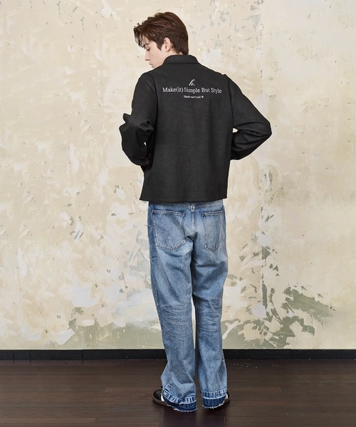 「HARSH AND CRUEL」 ジップアップブルゾン L ブラック メンズ_画像4