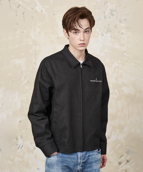 「HARSH AND CRUEL」 ジップアップブルゾン L ブラック メンズ_画像6