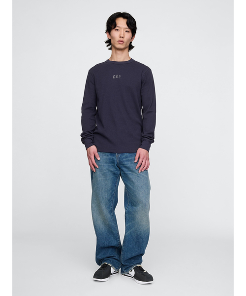 「GAP」 長(zhǎng)袖Tシャツ X-SMALL グレー メンズ