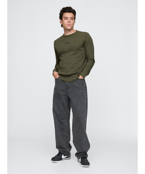 「GAP」 長(zhǎng)袖Tシャツ X-SMALL グレー メンズ
