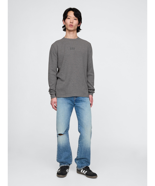 「GAP」 長(zhǎng)袖Tシャツ X-SMALL グレー メンズ