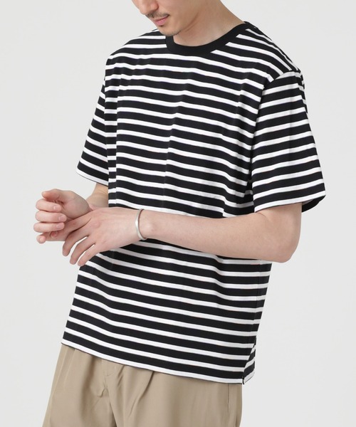 「NANO universe」 半袖Tシャツ M ホワイト メンズ