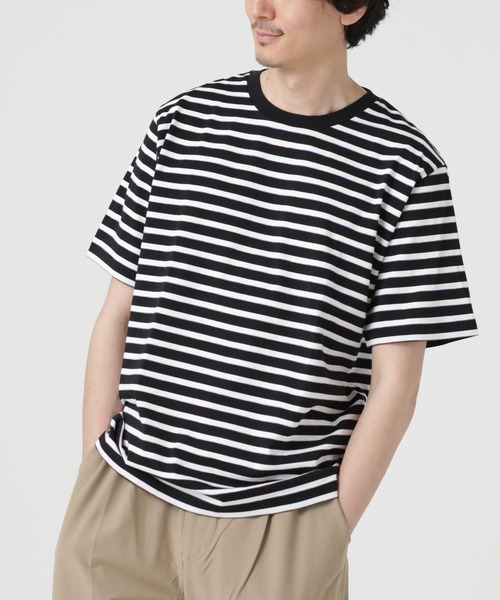 「NANO universe」 半袖Tシャツ M ホワイト メンズ