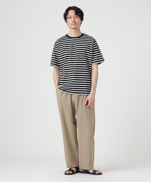 「NANO universe」 半袖Tシャツ M ホワイト メンズ