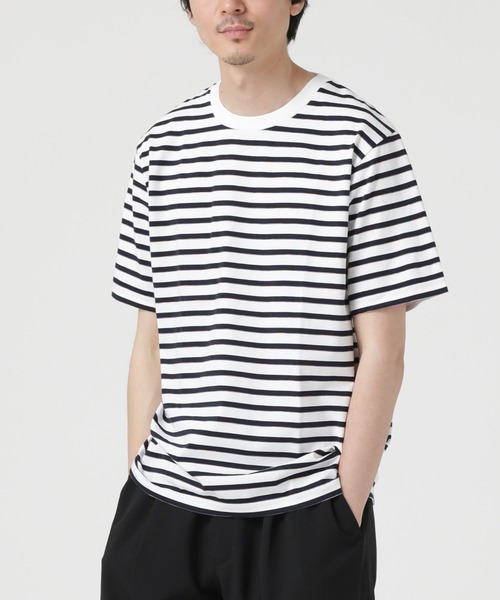 「NANO universe」 半袖Tシャツ M ホワイト メンズ