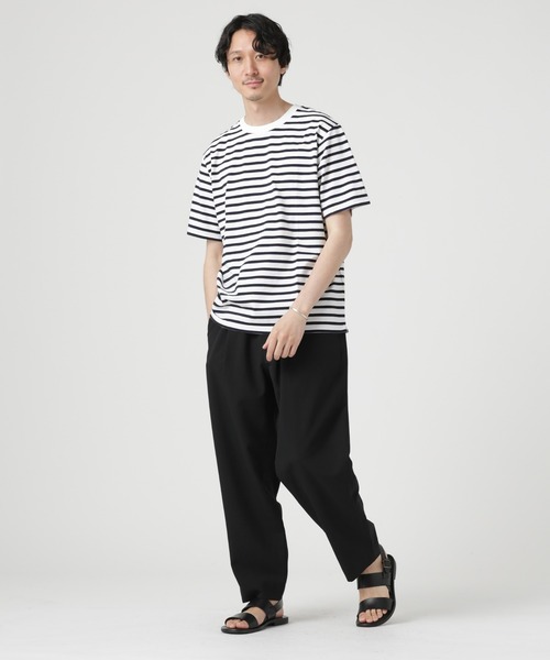 「NANO universe」 半袖Tシャツ M ホワイト メンズ