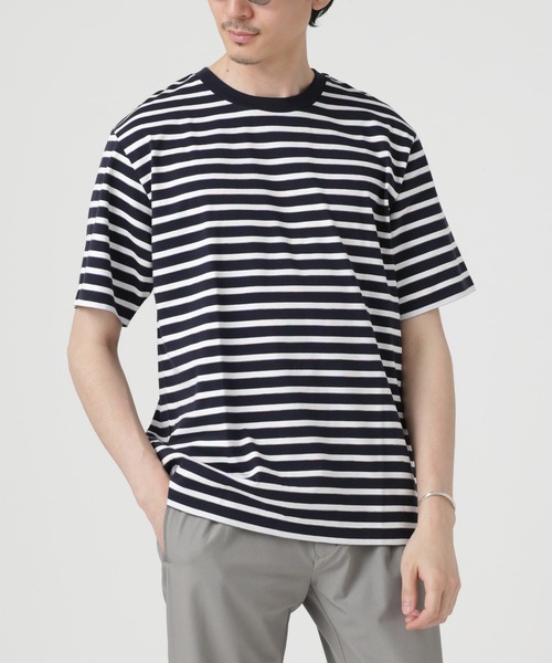 「NANO universe」 半袖Tシャツ M ホワイト メンズ