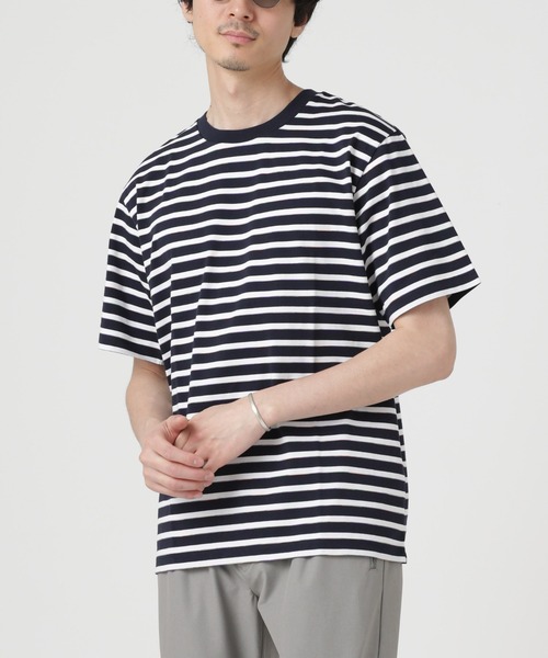 「NANO universe」 半袖Tシャツ M ホワイト メンズ