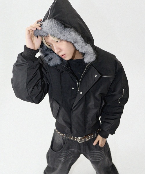 美品 PARAJUMPERS N-2B フライトジャケット ブラック S ミリタリージャケット モッズコート N-2Bフライトミリタリーコンパクト
