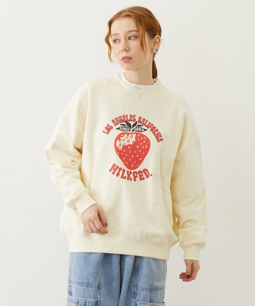 MILKFED.（ミルクフェド） トレーナー スウェット STRAWBERRY SWEAT