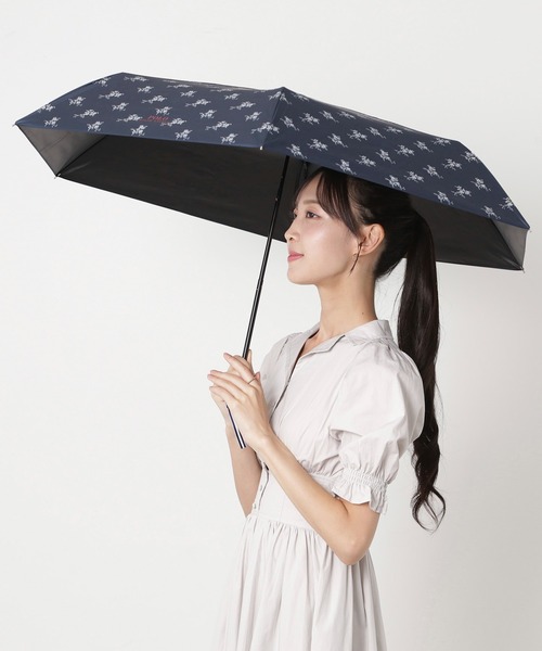 POLO RALPH LAUREN 折りたたみ傘 遮光100% 晴雨兼用 折りたたみ