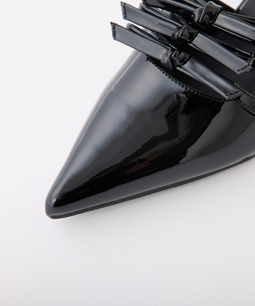 「one after another NICE CLAUP」 ヒールサンダル L ブラック レディース_画像2