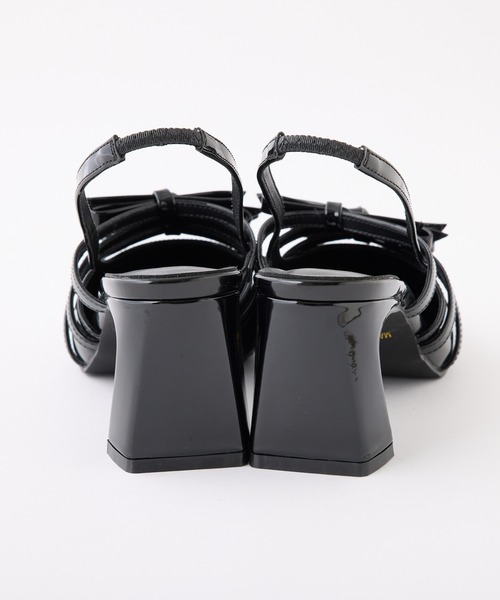 「one after another NICE CLAUP」 ヒールサンダル L ブラック レディース_画像5