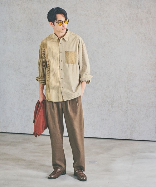 紳士シャツ ワイドカラースタイリッシュワイシャツ【NON IRONMAX