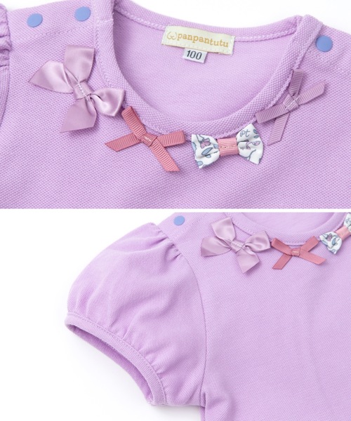 「panpantutu」 「KIDS」半袖チュニック 110cm ラベンダー キッズ_画像7