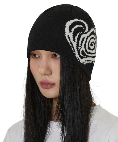 OY（オーワイ） ニット帽 ニットキャップ 「OY/オーワイ」SWIRL HEART