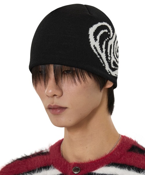 OY（オーワイ） ニット帽 ニットキャップ 「OY/オーワイ」SWIRL HEART