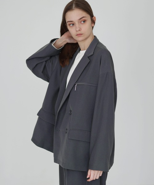 SOCCE ジャケット テーラードジャケット 「セットアップ可」TRダブル