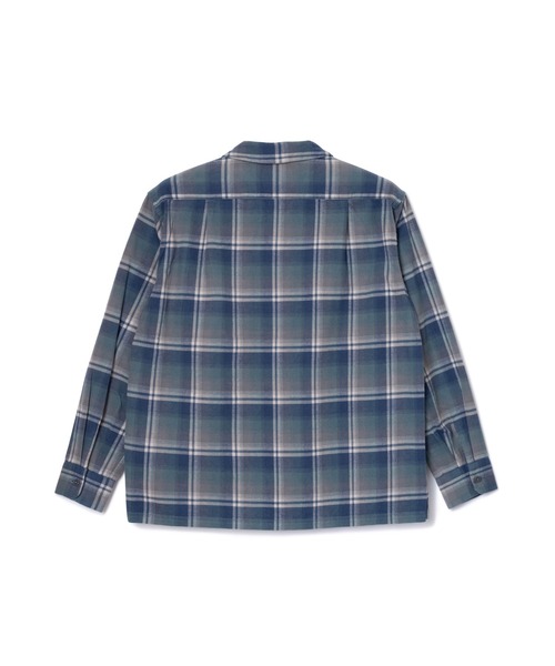 PENDLETON ペンドルトン　オープンカラーシャツ　Mサイズ ブルー PENDLETON/ペンドルトン】Open Collar Shirt/ボードシャツ/オープン