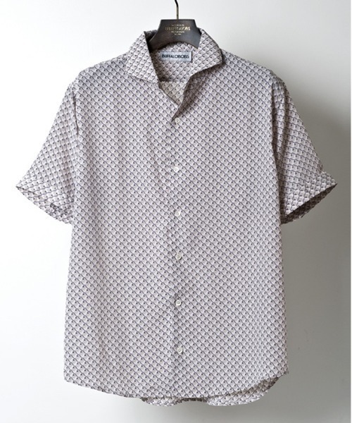 「BUFFALO BOBS」 半袖シャツ 2-3 ブラックミックス メンズ_画像7