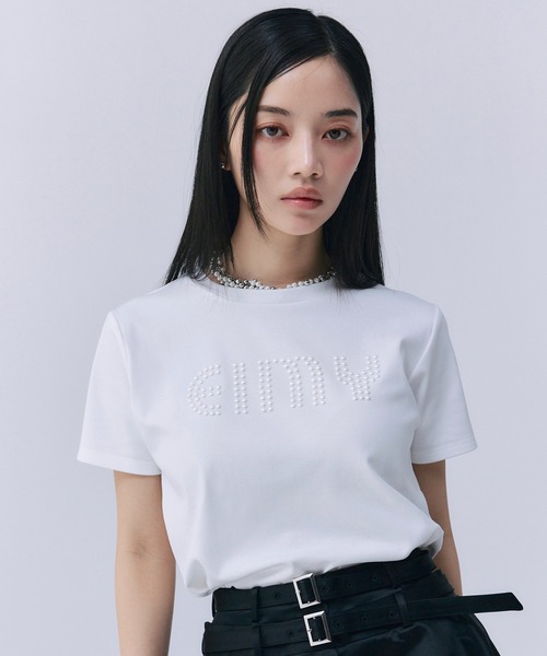 eimyっω) EIMY ISTOIRE（エイミーイストワール） 半袖Tシャツ F ホワイト