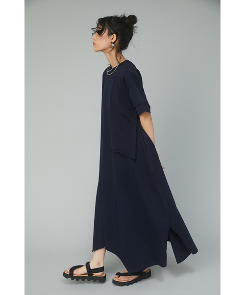 Shichiri ネイビー 半袖 ワンピース Shichiri ネイビー 半袖 ワンピース Shichiri ネイビー 半袖 ワンピース