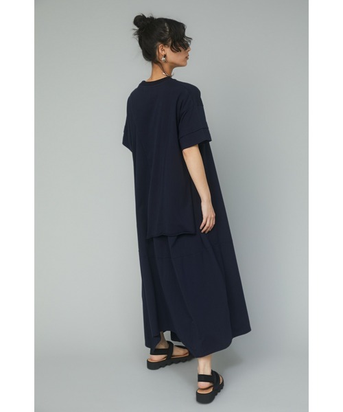 HeRIN.CYE 半袖ワンピース FREE ネイビー レディース : ZOZOTOWN Yahoo