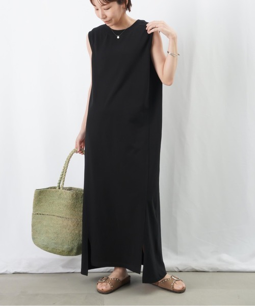 「LUCA/LADY LUCK LUCA」 ノースリーブワンピース FREE カーキ レディース_画像2