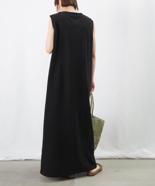 「LUCA/LADY LUCK LUCA」 ノースリーブワンピース FREE カーキ レディース_画像3