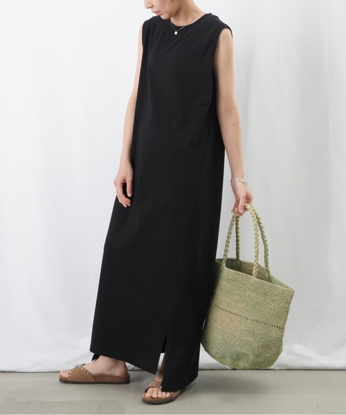 「LUCA/LADY LUCK LUCA」 ノースリーブワンピース FREE カーキ レディース_画像6