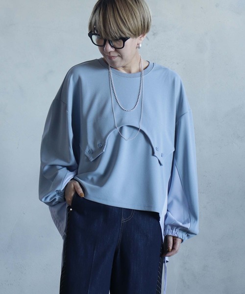 BITTOKO（ビットコ） tシャツ すそドロスト変形Tシャツ レディース