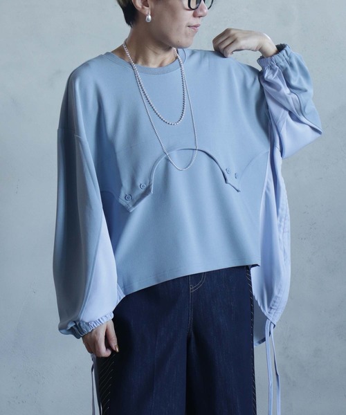 未使用　TAO 変形カットソー BITTOKO（ビットコ） tシャツ すそドロスト変形Tシャツ レディース