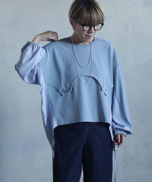 BITTOKO（ビットコ） tシャツ すそドロスト変形Tシャツ レディース