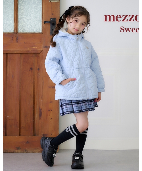 mezzo piano ブルゾン アウター リボンキルティング ブルゾン キッズ