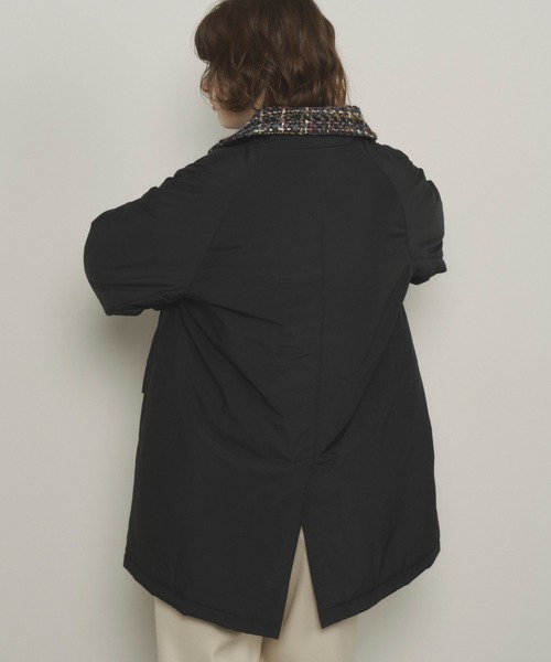 Unitage（ユニテージ） ブルゾン アウター ツイード襟中綿ハーフコート