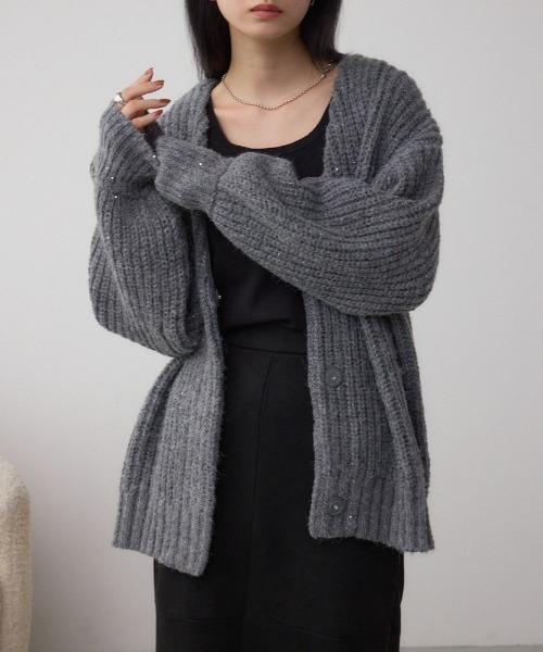 AZUL BY MOUSSY（アズールバイマウジー） カーディガン スパンコール